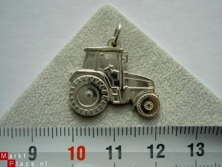 Zilveren Trekker / tractor (groot) - nr. 1