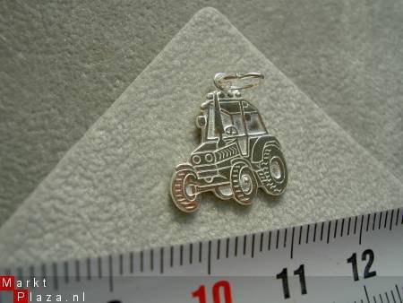 Zilveren Trekker / tractor - Afbeelding 2