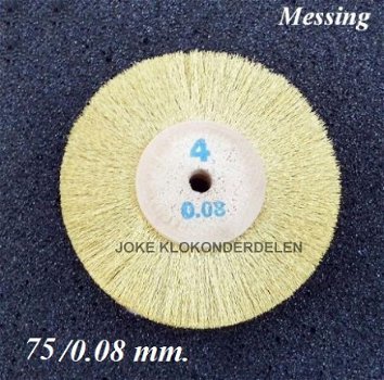 Rond borstel gegolfde messingdraad = 25323 - 0