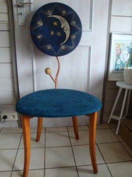 italiaanse handgeschilderde stoelen. - 3