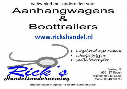 Overdekslot tasjes model voor aanhanger of boottrailer - 2