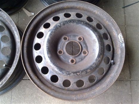 4 Stalen Velgen Opel Vectra Astra G Wieldoppen 15 Inch 5x110 - 2