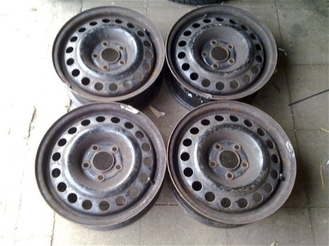 4 Stalen Velgen Opel Vectra Astra G Wieldoppen 15 Inch 5x110 - 3