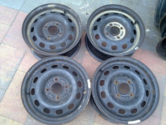 4 Stalen Velgen Ford Fiesta Mazda 121 4x108 14 Inch - Afbeelding 3