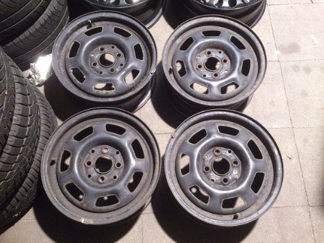 4 Stalen Velgen Vw Golf 3 Passat 35i Polo 6N 14 Inch 4x100 - 1