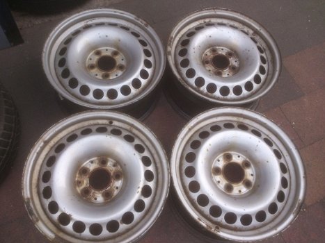 4 Stalen Velgen Mercedes E Klasse W211 16 Inch 5x112 Zilver - 3