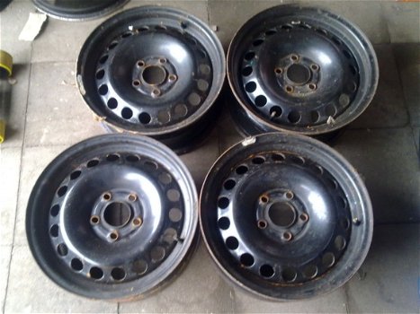 4 Stalen Velgen Opel Astra H Vectra C 15 Inch 5x110 - 1