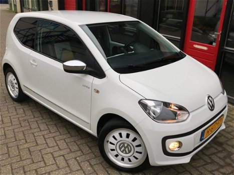 Volkswagen Up! - 1.0 high up White Edition navi airco 16''inch l.v 2012bj.nw.apk service garantie - 1