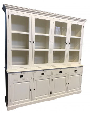 Grote sfeervolle kast 225cm breed met draaideuren en laden - nr. 1