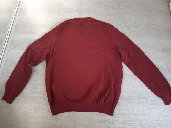 Zgan.rode trui V hals McGregor mt XXL - Afbeelding 3