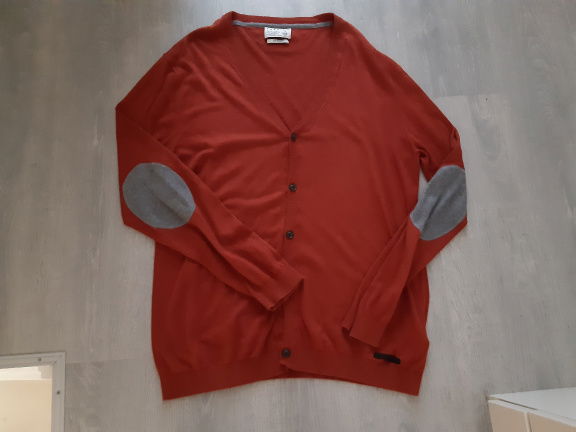 Zgan.rode trui V hals McGregor mt XXL - Afbeelding 7