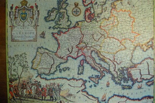 Legpuzzel Europa in 1807 - 1