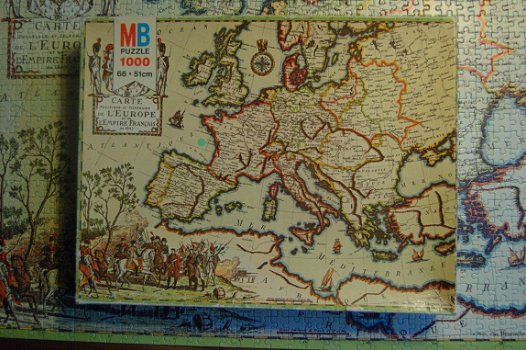 Legpuzzel Europa in 1807 - 2