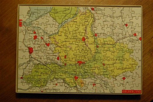 puzzels van de kaart van verschillende provincies - 4