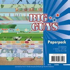 Yvonne Creations, Paperpad - Big Guys ; YCPP10024