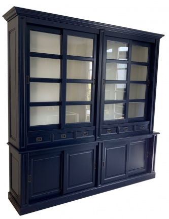 Buffetkast Utrecht koingsblauw - wit 260 x 240cm - nr. 1