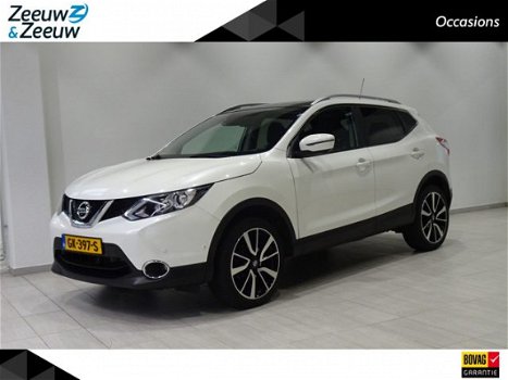 Nissan Qashqai - 1.2 Tekna | PANORAMADAK | 360° CAMERA | NAVIGATIE | STOELVERWARMING | LEDER STOELBE - 1