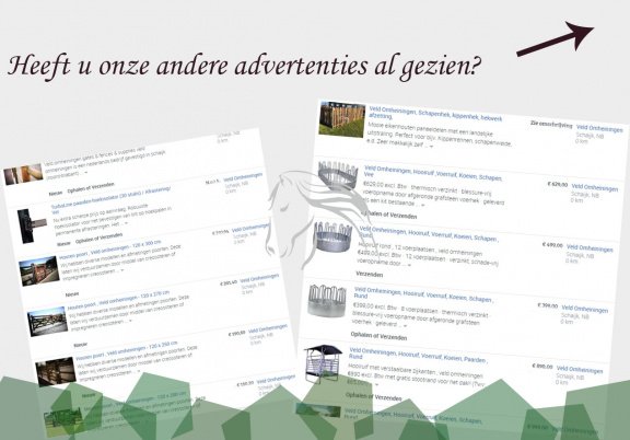 Veld Omheiningen , Lintafrastering, lint, schrikdraad - Afbeelding 7