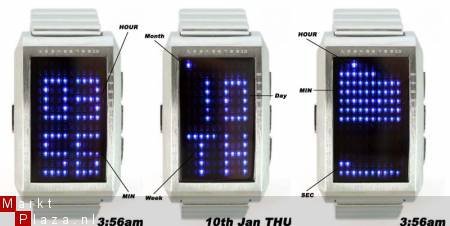 Intercrew The Next Generation S/STEEL Led watch/Horloge! - 3