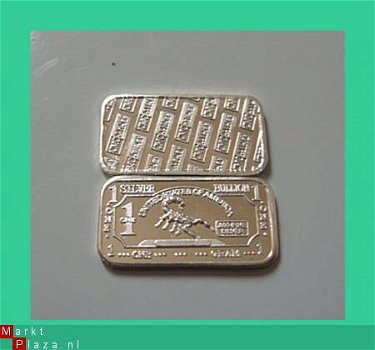 1 Gram puur .999 fijn Zilver baartje,USA Schorpioen bar!! - 2