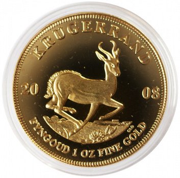 1 Troy Oz 100 Mills 24K .999 gouden 2008 Krugerrand munt - 2