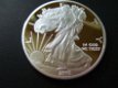 1 Troy Oz 999 layered zilveren WALKING LIBERTY munt verguld!! - 1 - Thumbnail