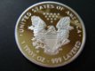 1 Troy Oz 999 layered zilveren WALKING LIBERTY munt verguld!! - 2 - Thumbnail