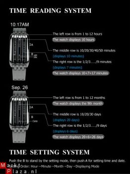 The matrix BARCODE 2 Time Evolution Led watch/Horloge!! - 5