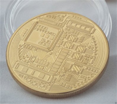 1 oz Gouden 999 Fine 24K MJB 2013 Bitcoin Munt verguld!! - 1