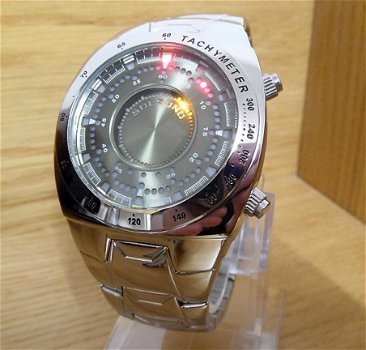 Vintage Retro Zeon Tech Solsuno LED Binary watch/Horloge,Model: ZT0023SS IC ! - 1