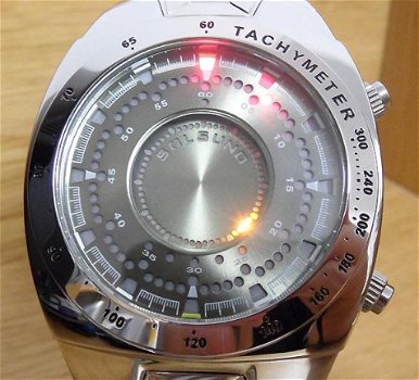 Vintage Retro Zeon Tech Solsuno LED Binary watch/Horloge,Model: ZT0023SS IC ! - 2