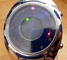 Vintage Retro Zeon Tech Solsuno LED Binary watch/Horloge,Model:  ZT0005SS FL !