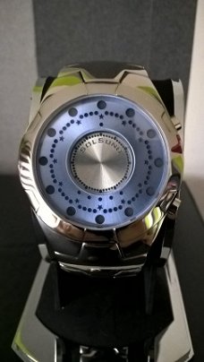 Vintage Retro Zeon Tech Solsuno LED Binary watch/Horloge,Model:  ZT0009SS GC !