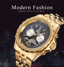 OUYAWEI automatic Tourbillon Aviator Horloge!!!