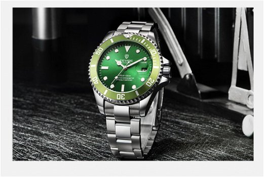 TEVISE automatic Submariner Horloge!! - 3