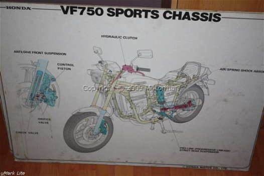 Detail tekening chassis VF 750 (uniek) - 1