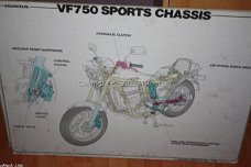 Detail tekening chassis VF 750 (uniek)