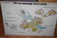 Detail tekening Motorblok VF 750 (uniek)