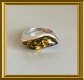 Mooie zilveren (925) ring met barnsteen - 4 - Thumbnail