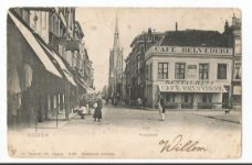 Oude ansichtkaart Gouda ; Hoogstraat