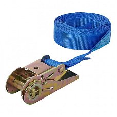 SPANBAND BLAUW MET RATEL 3,5 METER