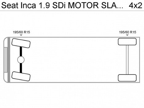 Seat Inca - 1.9 SDi MOTOR SLAAT NIET AAN / 4 NIEUWE BANDEN - 1