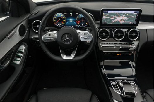 Mercedes-Benz C-klasse - C200 AMG 184pk Facelift Panoramadak Nightpakket Volleder AmbientLight Navi - 1