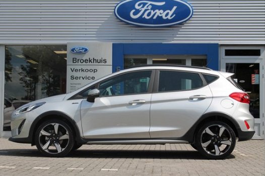 Ford Fiesta - 1.0EB 100PK ACTIVE 5D | NAVI | VOORRUITVERW | CLIMA | DAKRAILS ZWART | PASS - 1