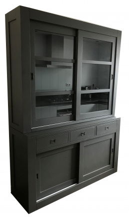 Winkelkast Hasselt antraciet - antraciet 160 x 50/40 x 220cm - nr. 1