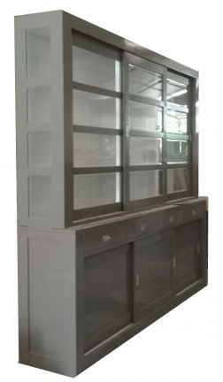Buffetkast XL grijs - wit design Hasselt 260 x 240cm - nr. 1