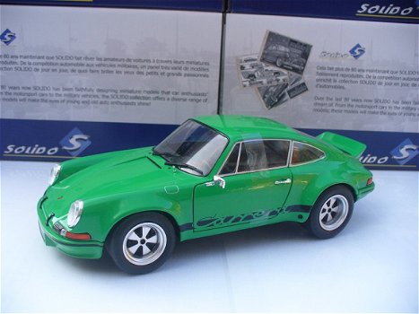 Solido 1/18 Porsche 911 2.8 RSR Groen - 1