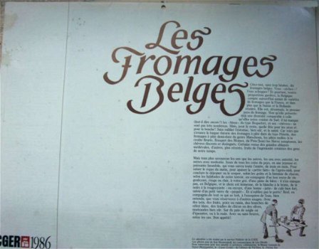 CGER 1986 - almanak over kaas tekst is in het Frans - 2