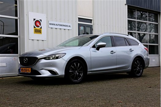 Mazda 6 Sportbreak - 2.2D SkyActiv-D 150 Skylease+*NL-Auto*Perfect Onderh.*Navi/Trekhaak Afneemb./St - 1