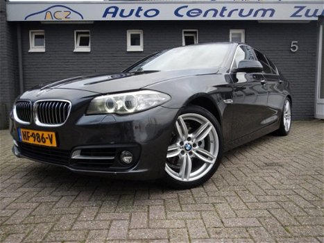 BMW 5-serie - 520D HIGH EXE M int.leder sport comfort int. proff navi stoelver - 1